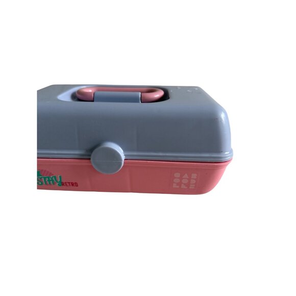 CABOODLES PInk Blue Stay Retro Edition Makeup Cosmetic Travel Case - Picture 10 of 10